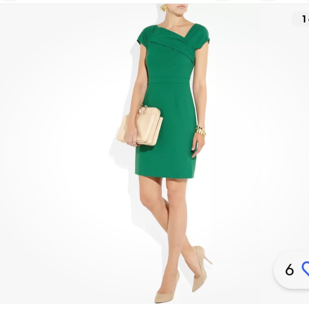 Women's J.Crew origami crepe Short Sleeve Sheath Dress in navy blue Size 12
